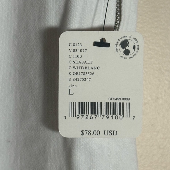 NWT FREE PEOPLE In My Feelings Velvet Crop Slim Flare Pants White Size Large - Picture 8 of 10